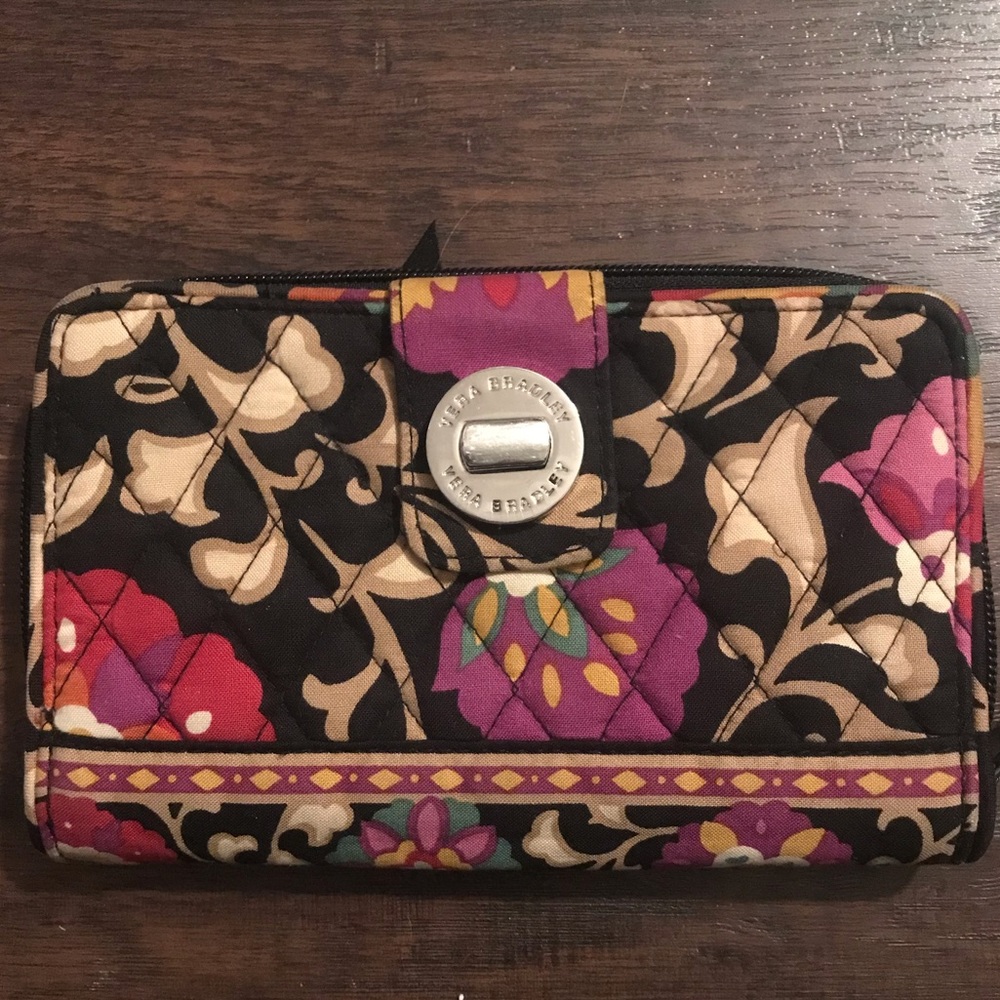 Vera Bradley Wallet, Suzani Pattern
